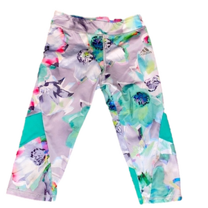 GIRLS Adidas Size 6X Floral Capri